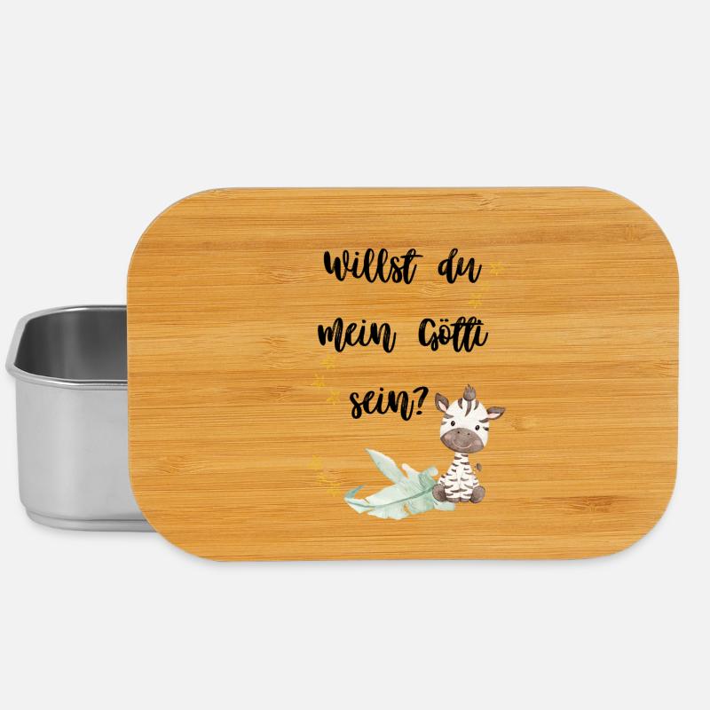 Willst du mein Götti sein?  - Lunch Box - Silber
