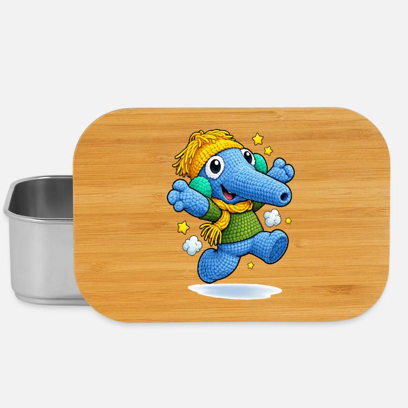 Leo Langnase lachend - Lunch Box - Silber