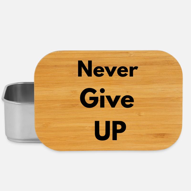 Never give up - Boîte à goûter - argent