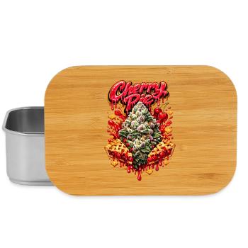 Cherry Pie Graffiti Print - Boîte à goûter - argent - Devant