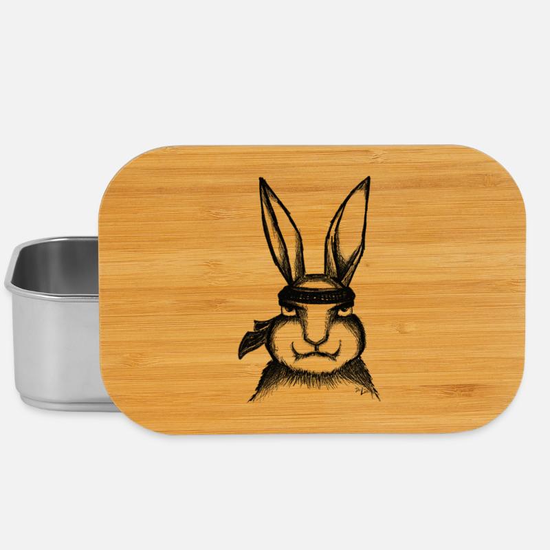 Karaté Lapin - Boîte à goûter - argent