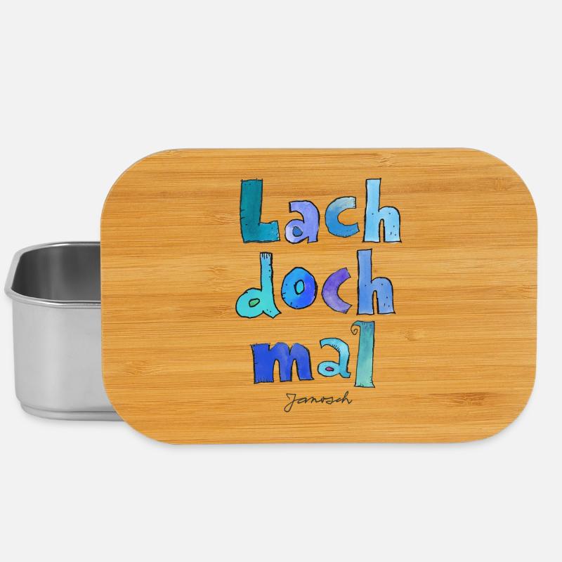 Janosch Lach Doch Mal Spruch  - Lunch Box - Silber