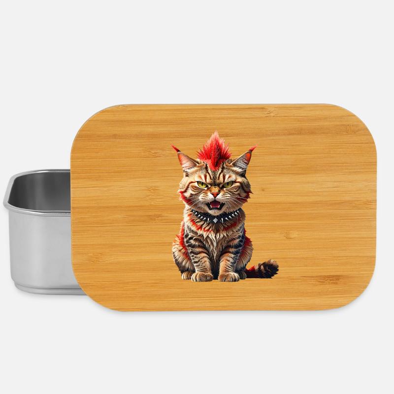 Punk Cat - Boîte à goûter - argent