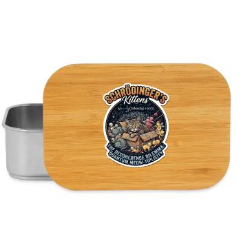 Schrödingers Kätzchen Quantenwitz - Lunch Box - Silber - Vorne