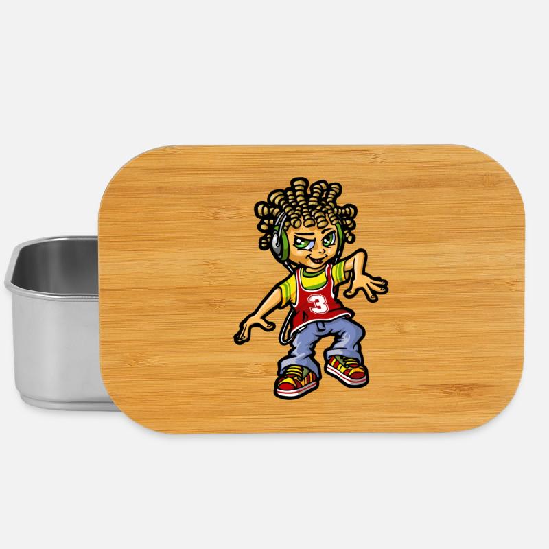 bboy und Dreads - Lunch Box - Silber