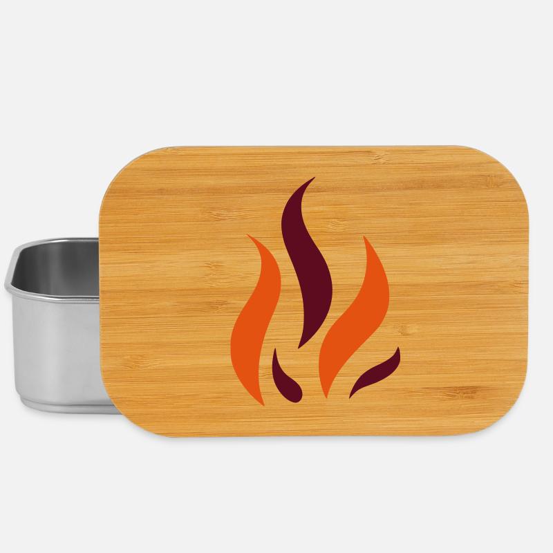 Flame - Lunch Box - silver