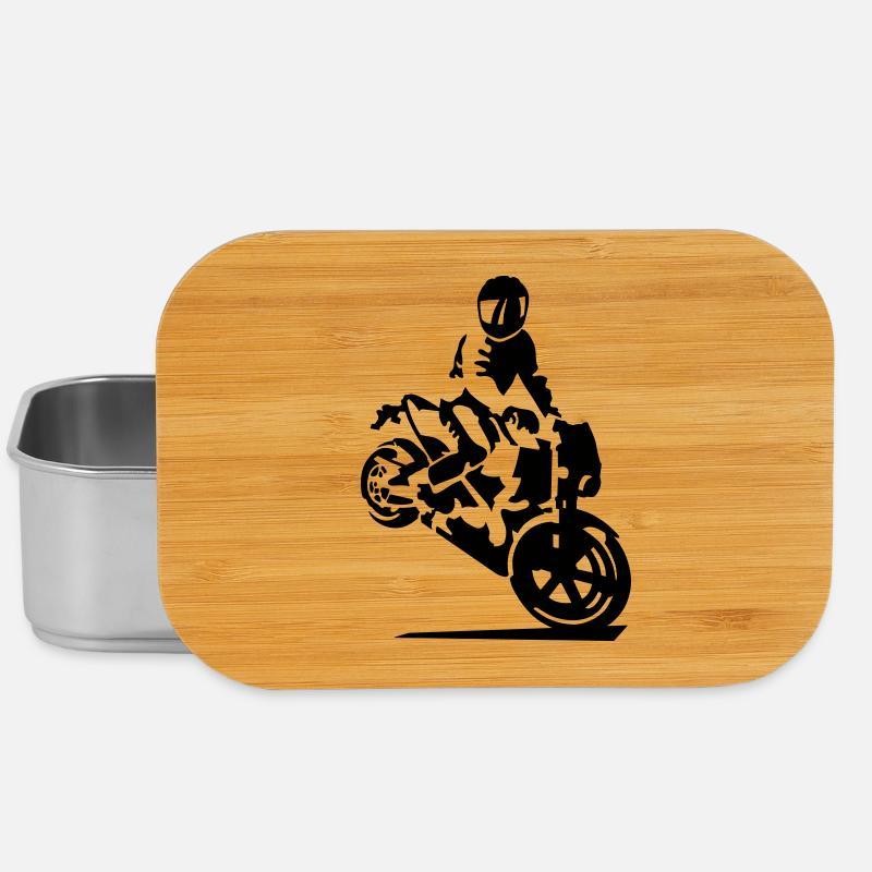 Motorrad stunt - Lunch Box - Silber