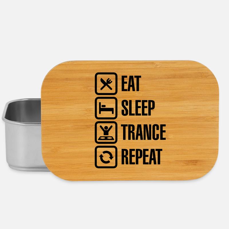 Eat Sleep Trance Repeat - Lunch Box - silver