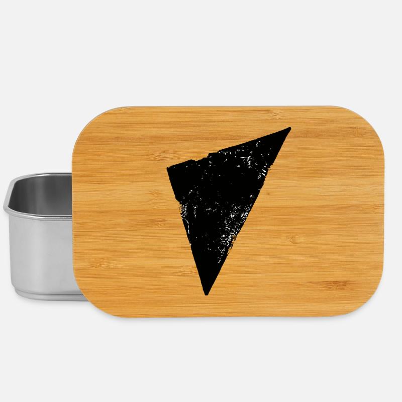 Triangle | Polygon | Triangle - Lunch Box - silver