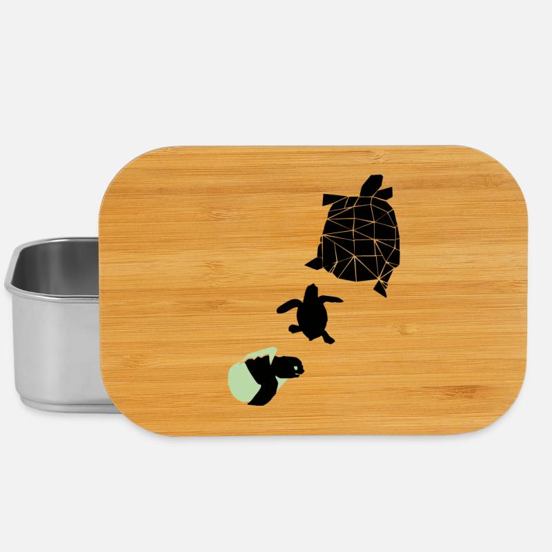Tortue - Boîte à goûter - argent