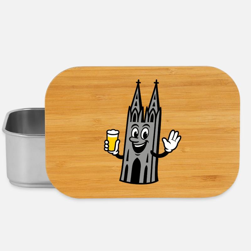Kölner Dom mit Kölsch - Lunch Box - Silber