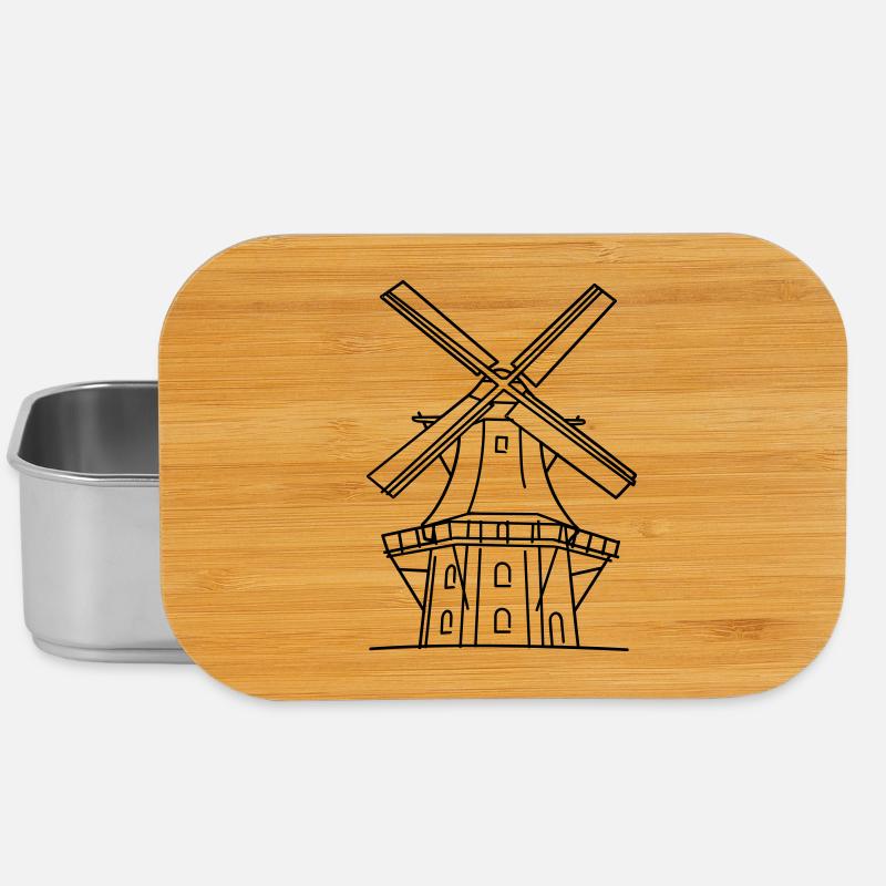 Moulin à vent - Boîte à goûter - argent