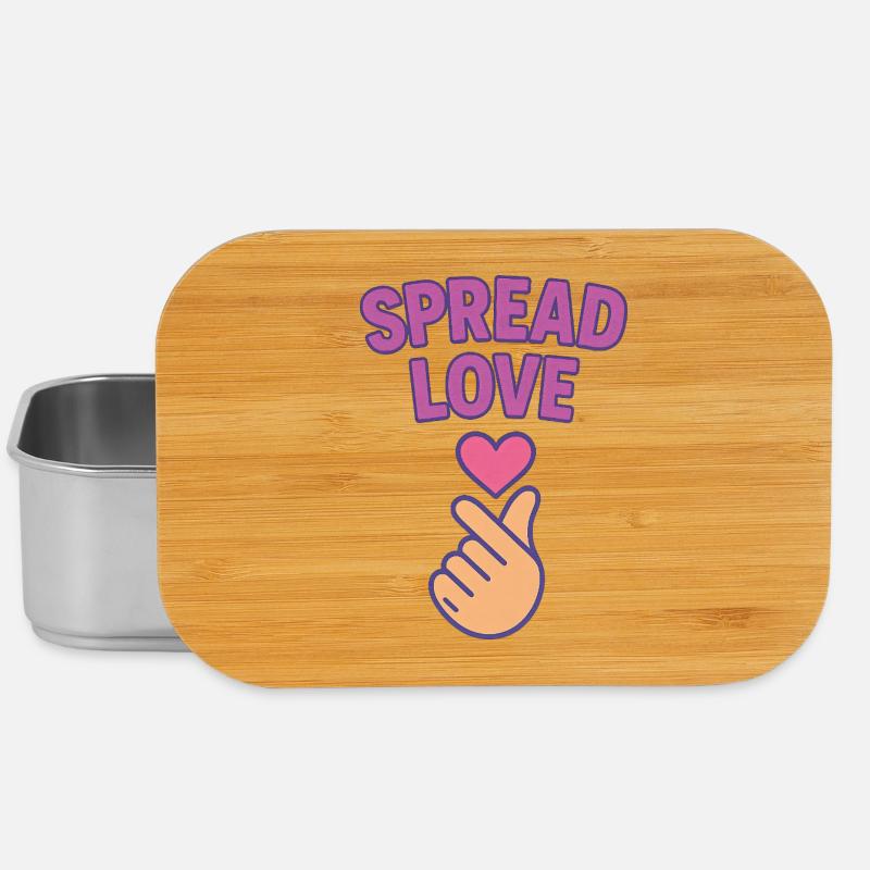 K-POP Liebe verbreiten: Herz-Hand-Geste - Lunch Box - Silber