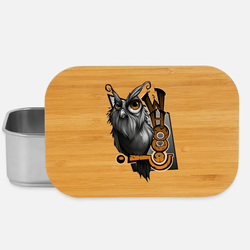 whooo - Lunch Box - Silber