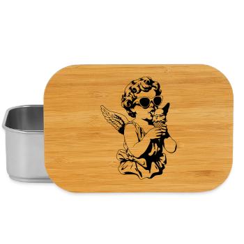 Cooler Cherub mit Sonnenbrille und Eis - Lunch Box - Silber - Vorne