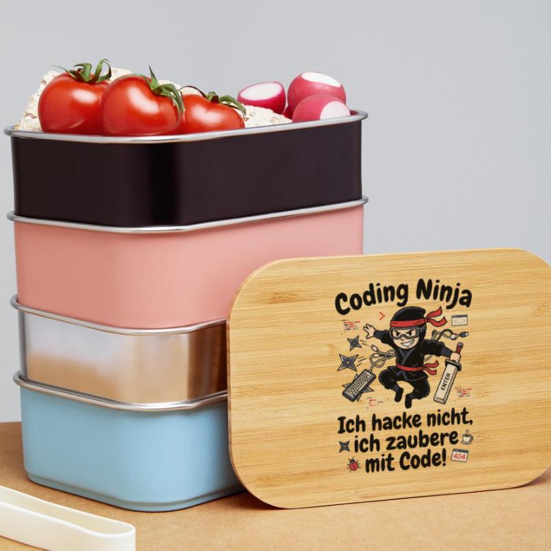 Coder Ninja Programmierer Humor Lunch Box