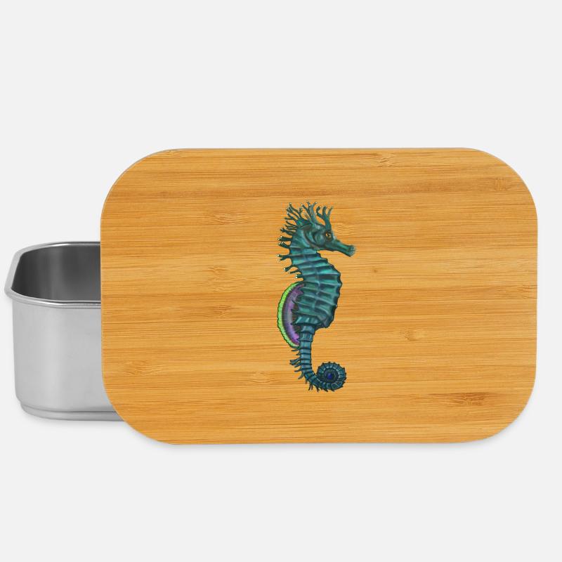 Hippocampus - Lunch Box - Silber