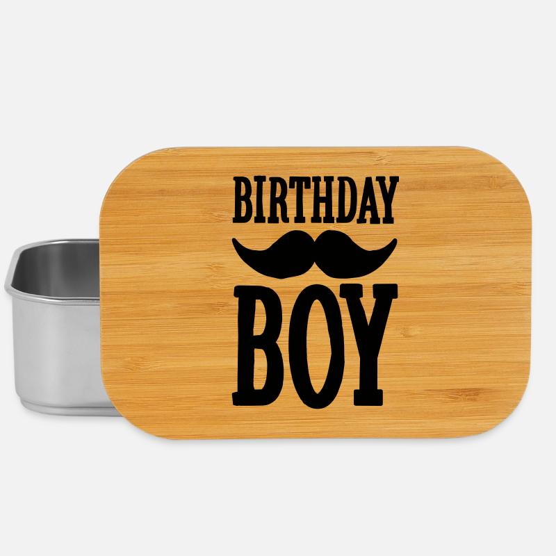 Birthday Boy Hipster - Lunch Box - Silber