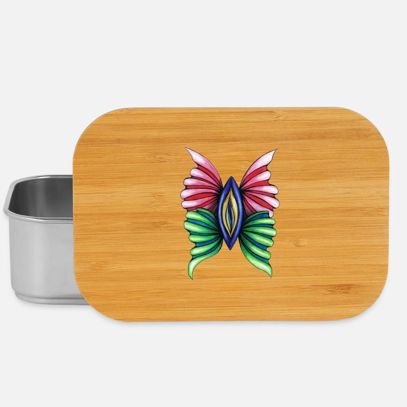 Butterfly Vulva - Lunch Box - silver