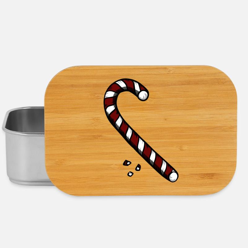 Candy Cane - Lunch Box - Silber