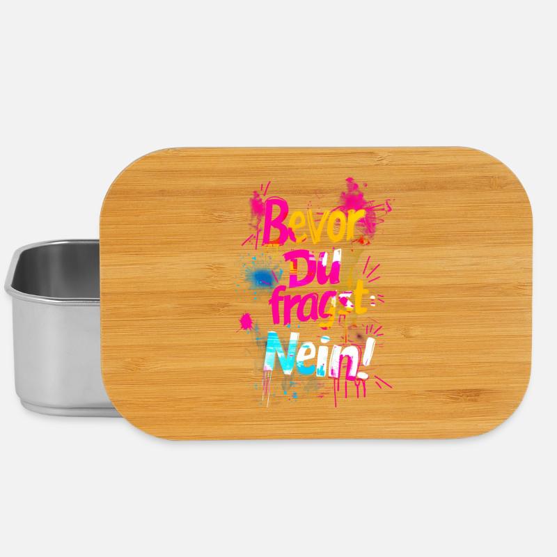 Bevor Du fragst: NEIN! - Lunch Box - Silber