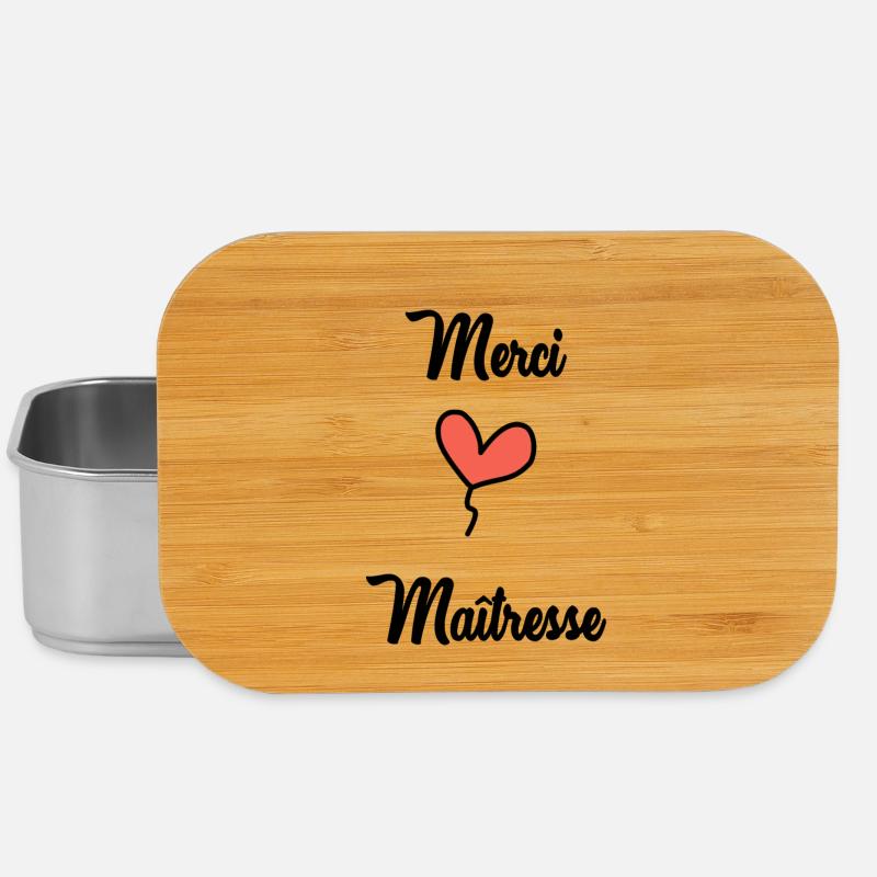 MAÎTRESSE. MERCI. MERCI MAÎTRESSE - Boîte à goûter - argent