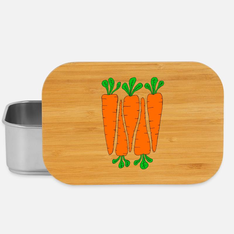Karotten - Lunch Box - Silber