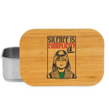 Silence is complicity, Free Gaza, Free Palestine - Lunch Box - silver - Front