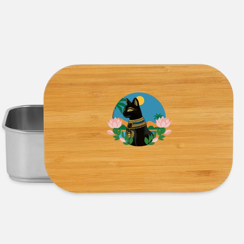 Bastet déesse egyptienne - Boîte à goûter - argent