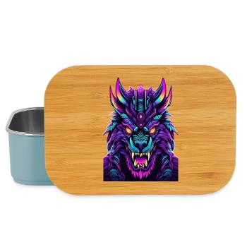 Neon Wolfsgeist - Lunch Box - Hellblau - Vorne