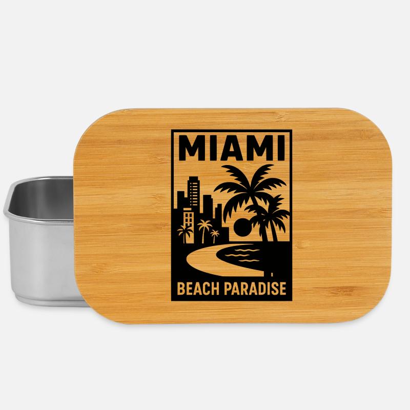 miami florida USA - Lunch Box - Silber
