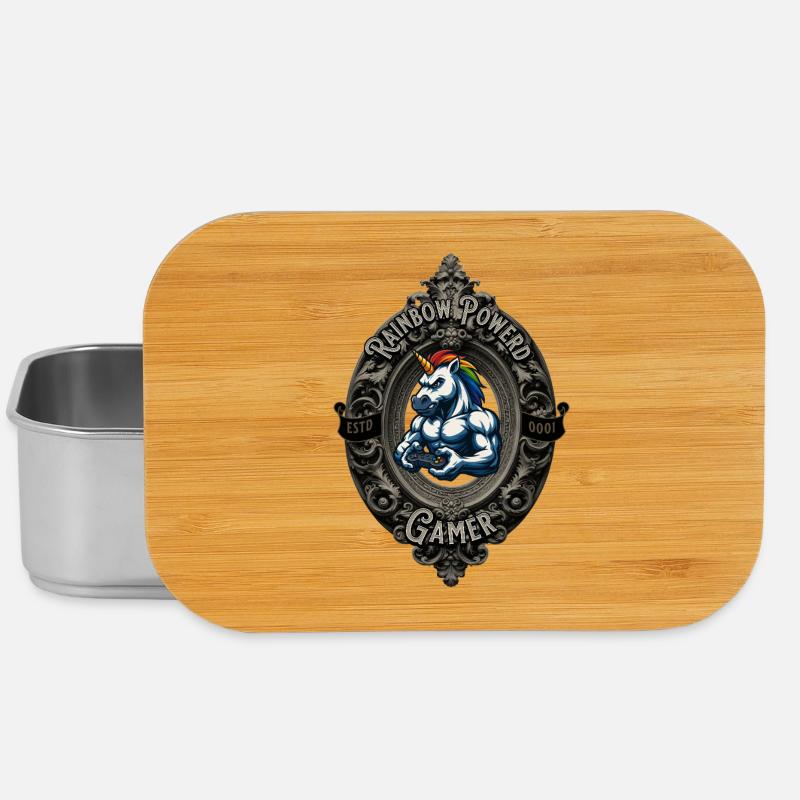 Rainbow Power Gamer - Lunch Box - Silber