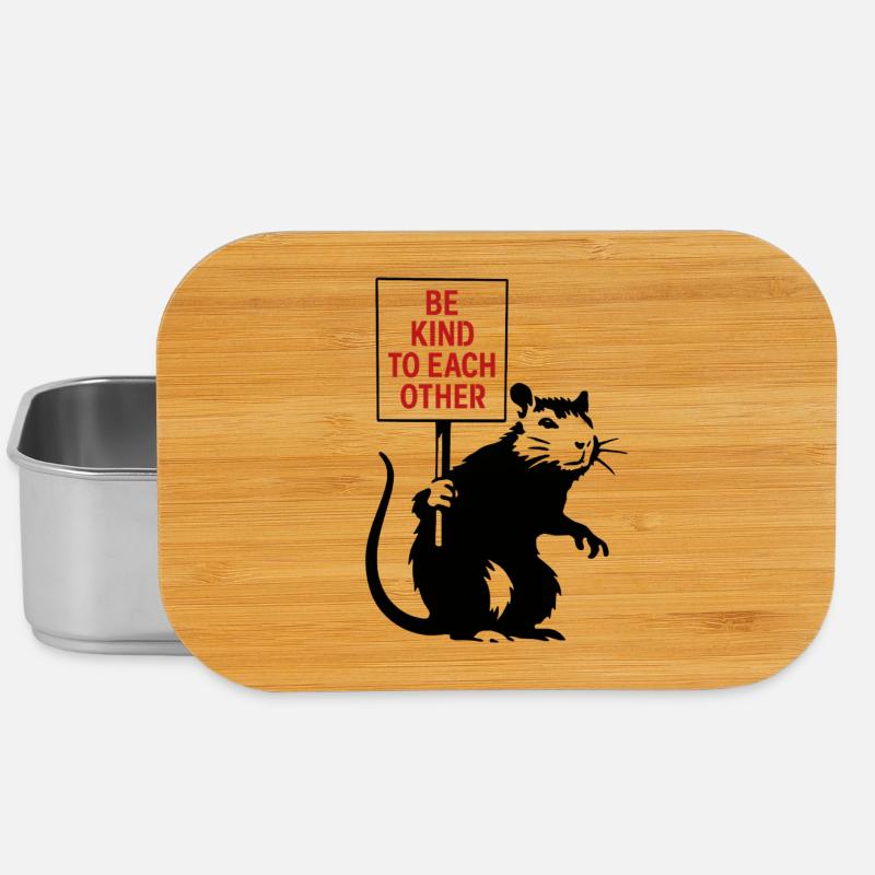 Sei freundlich zueinander Ratte - Lunch Box - Silber