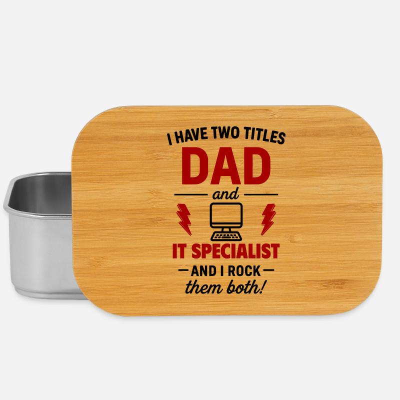Papa und Informatiker – Ich rocke beide Titel - Lunch Box - Silber