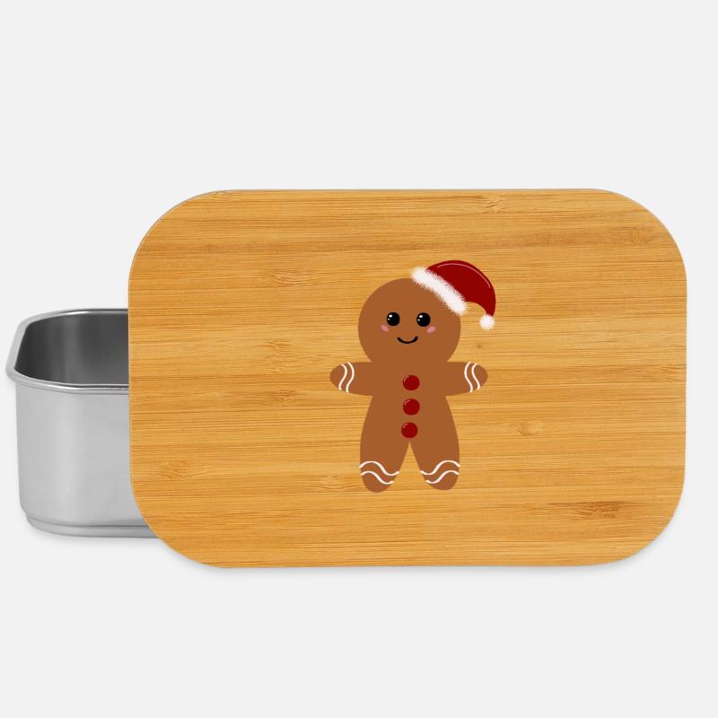 Weihnachts-Lebkuchen - Lunch Box - Silber