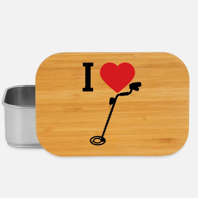 I_Love_metaldetecting - Lunch Box - Silber
