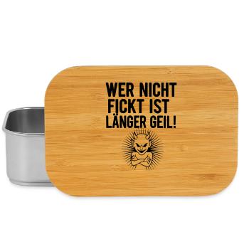 Geiler Teufel Grafik - Lunch Box - Silber - Vorne
