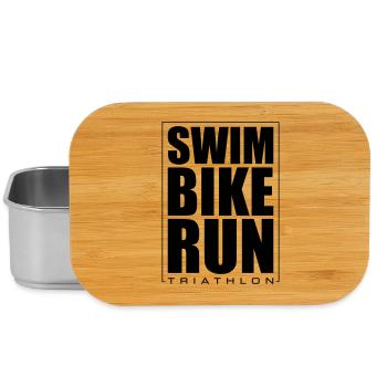 Triathlon Natation Course Cyclisme - Boîte à goûter - argent - Devant