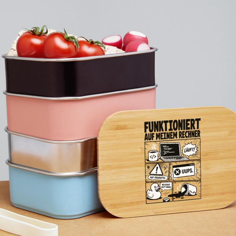 Läuft Coding Comic Design Lunch Box