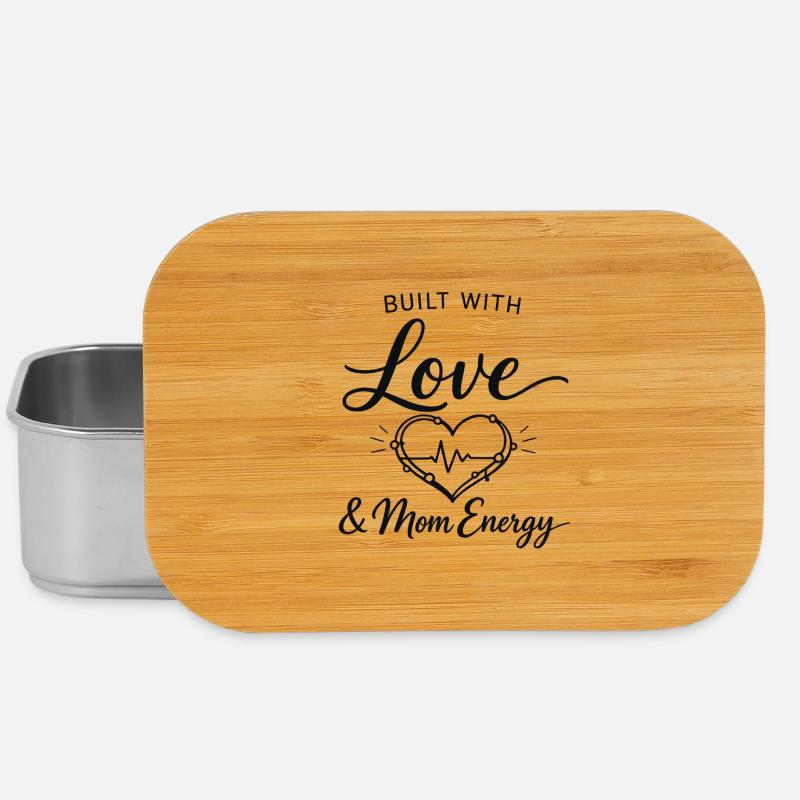 Built with Love & Mom Energy – Modern Minimal  - Boîte à goûter - argent