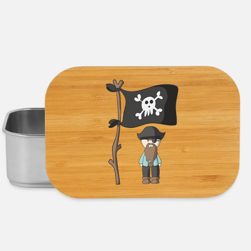 Pirat - Lunch Box - Silber