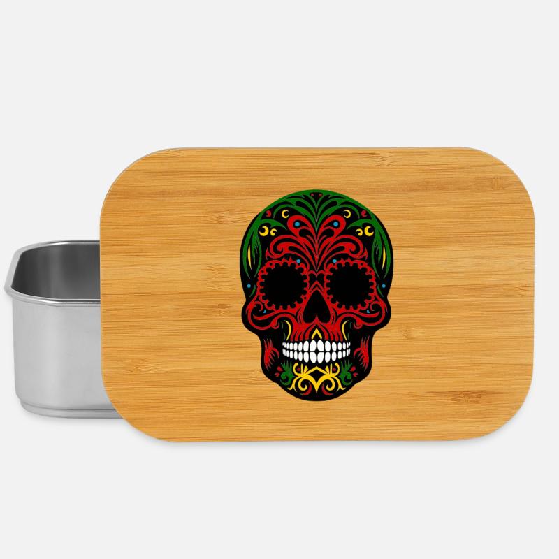 Santa Muerte | Schädel Feier - Lunch Box - Silber