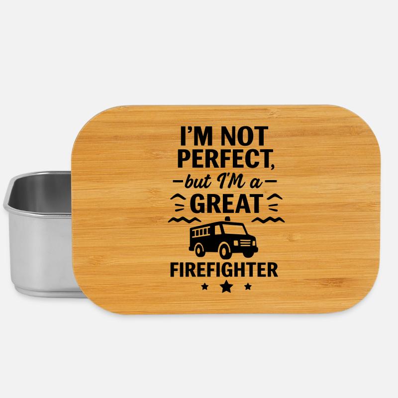 Super Feuerwehrmann Held - Lunch Box - Silber
