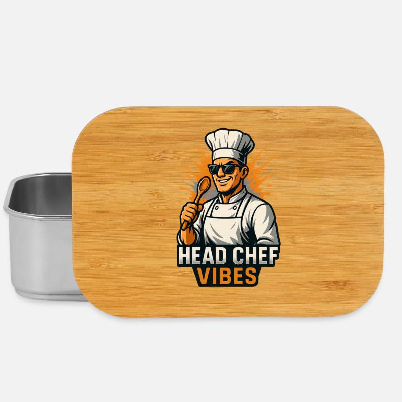 Head Chef Vibes – Cool Chef Shirt - Lunch Box - silver