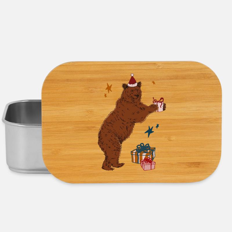 CHRISTMAS BEAR - Lunch Box - silver