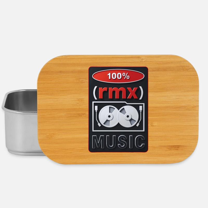 100% REMIX - sound & vision - Lunch Box - silver