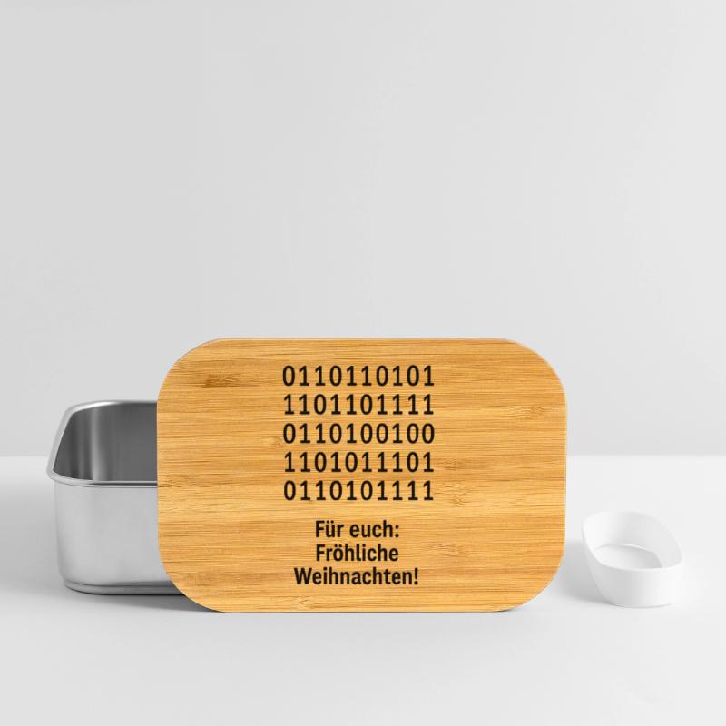 Christmas Code Binary Pattern Lunch Box