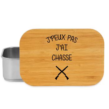 J’peux pas, j’ai chasse - Boîte à goûter - argent - Devant