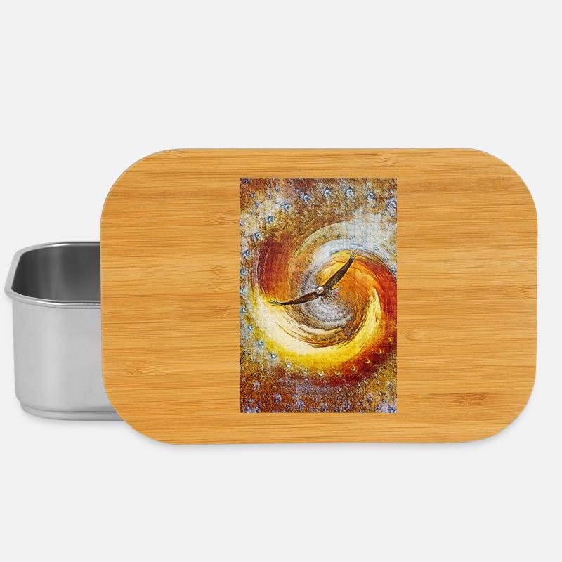 Eagle in flight - Lunch Box - silver
