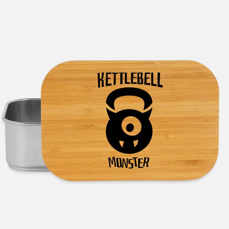 Kettlebell Monster. Wenn Sie ein Workout mögen. - Lunch Box - Silber